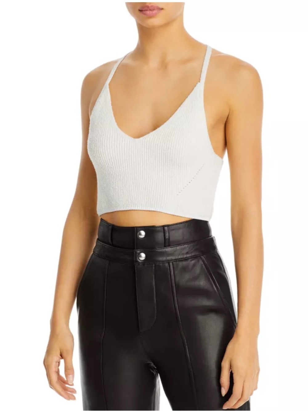 rag & bone Soleil Bra Top - Cream Textured XS